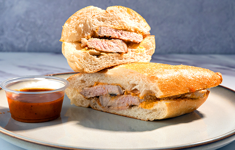 Pork Slices Sandwich
